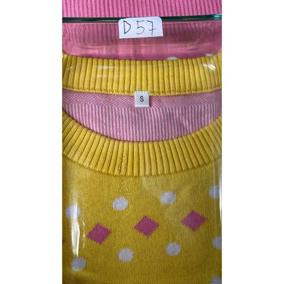 Chanteii Kitten Sweater Kawaii Sweater yellow Sz S Cotton Cozycore Cat Lover - Picture 8 of 9